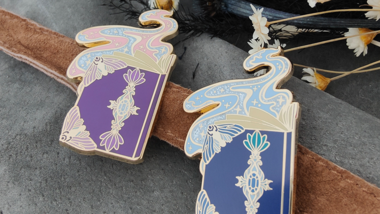 Cleric’s Book – Hard Enamel Pin – Gold