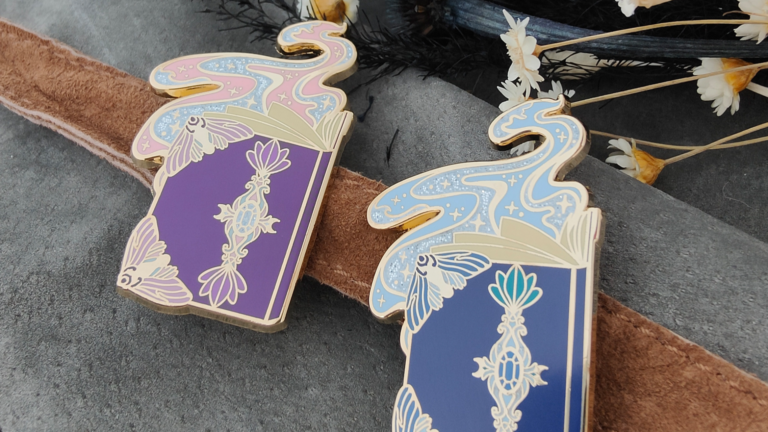 Cleric’s Book – Hard Enamel Pin – Gold