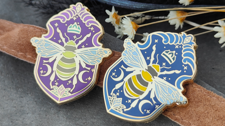 Knight’s Shield – Hard Enamel Pin – Gold