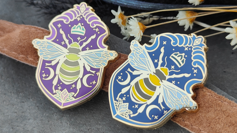 Knight’s Shield – Hard Enamel Pin – Gold