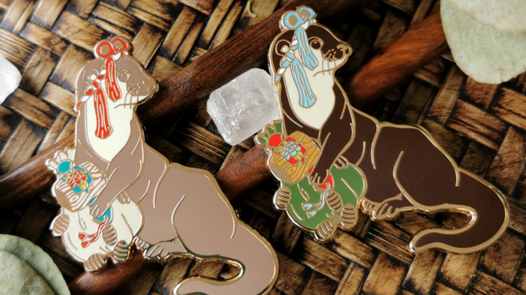 Otter Greed Sinful Seven No. 2 – Hard Enamel Pin – Gold