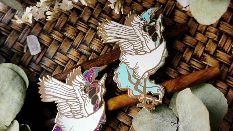 Crane Lust Sinful Seven No. 3 – Hard Enamel Pin – Gold