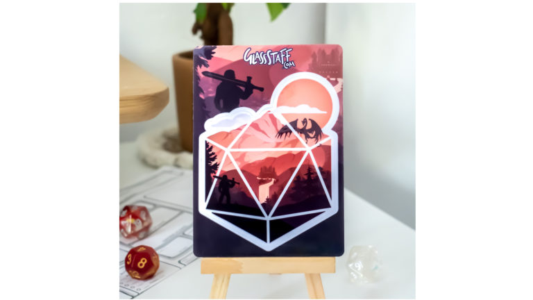 The D20 Hero Sticker