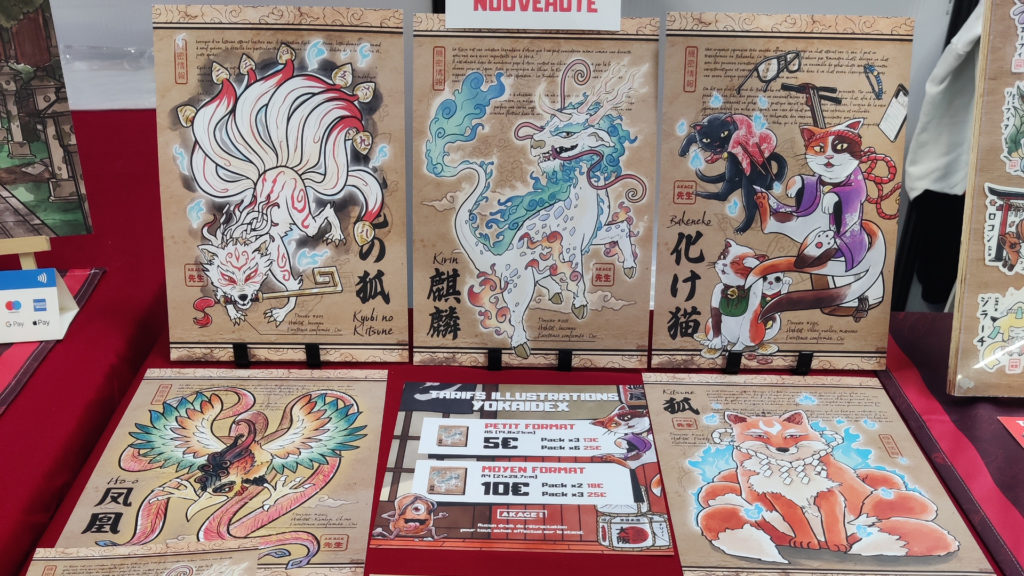 Yokai posters, the creatures of Japanese folklore