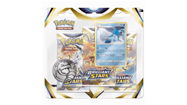 Pokemon Brilliant Stars – 3 booster blister – Glaceon