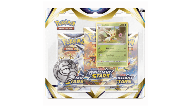 Pokemon Brilliant Stars – 3 booster blister – Leafeon
