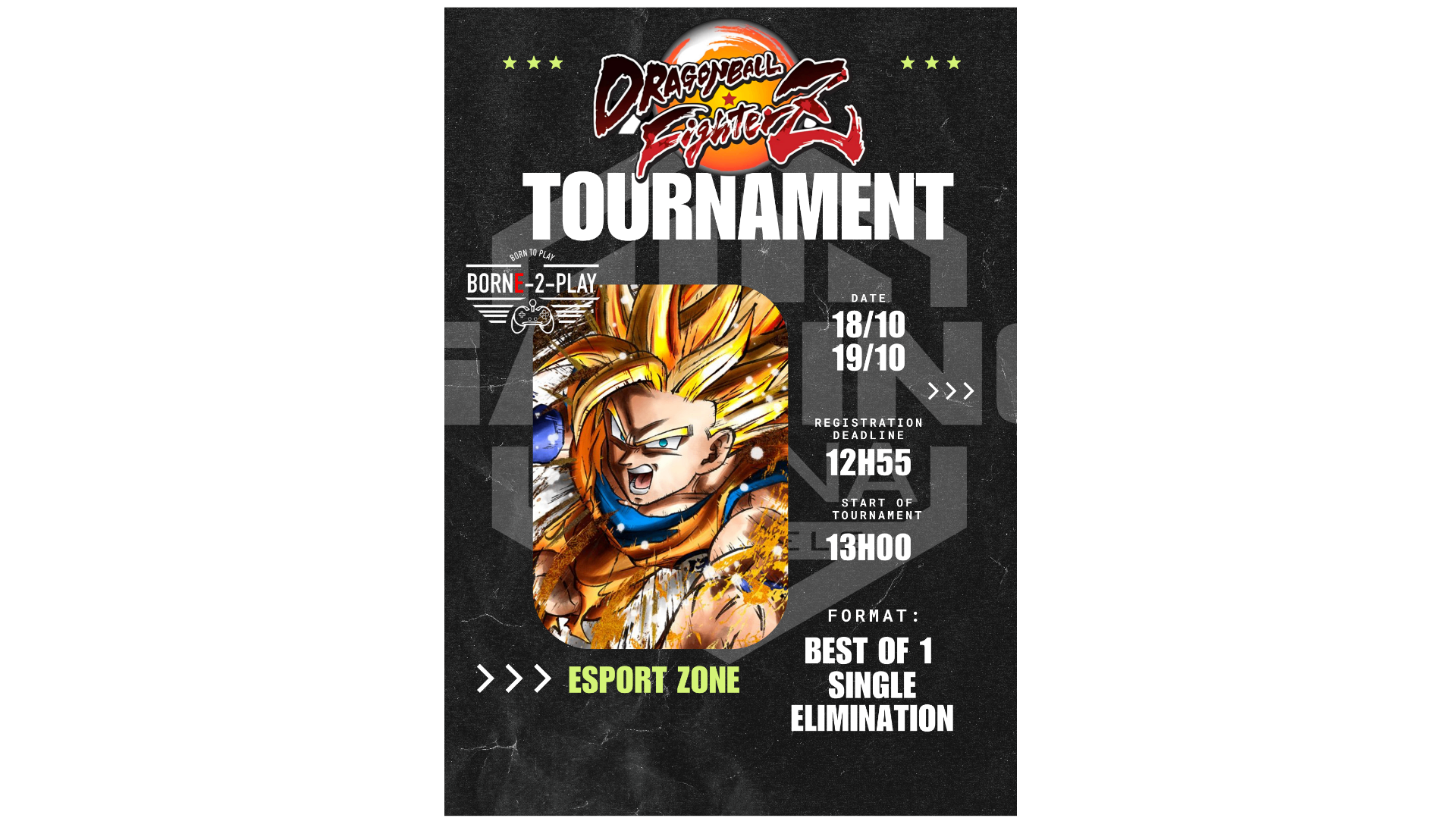 FighterZ Tournament on an Arcade Machine