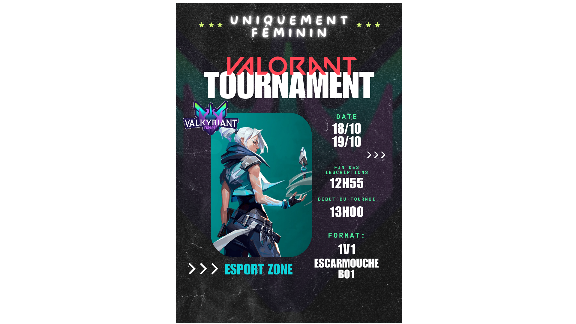 Tournoi Valorant 1v1 – Uniquement féminin