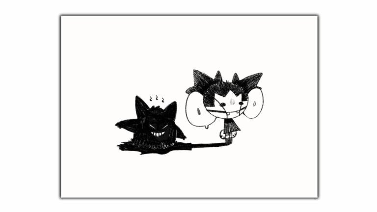 Gengar – Pokemon Postcard Soft Touch