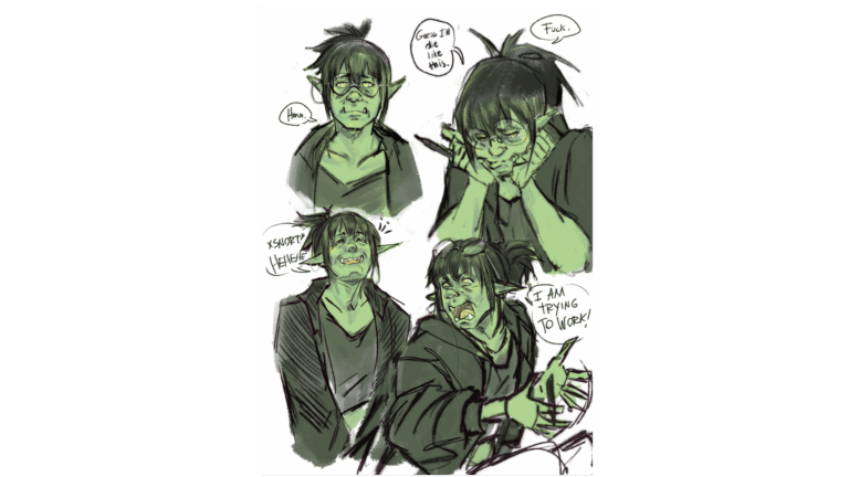 Custom character Drawings