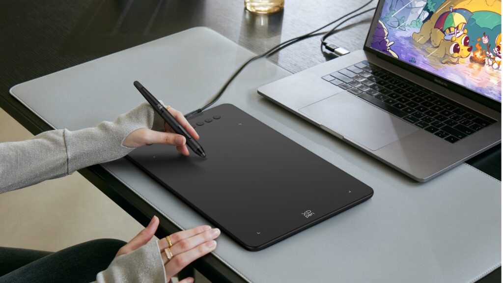 Deco 01 V3 tablette graphique 10 x 6,25 pouces et de 8 touches rondes personnalisables