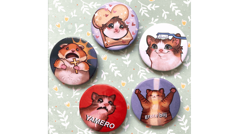 Various Cat Memes – Button Badges