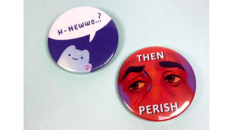 Hewwo & Then Perish – Button Badges