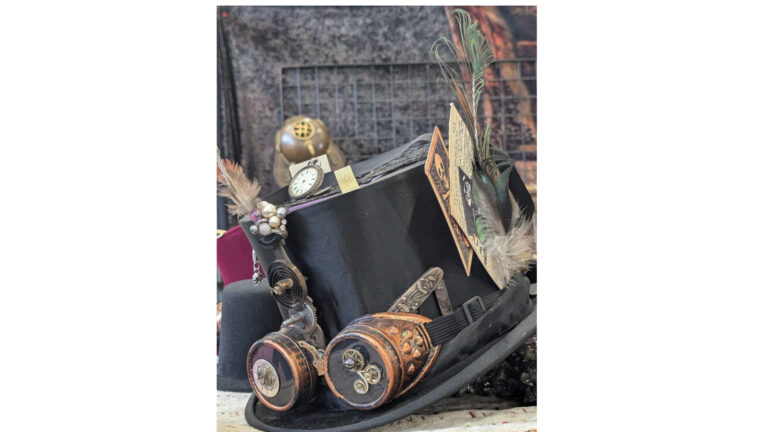 On a silk base, from the 19th century…