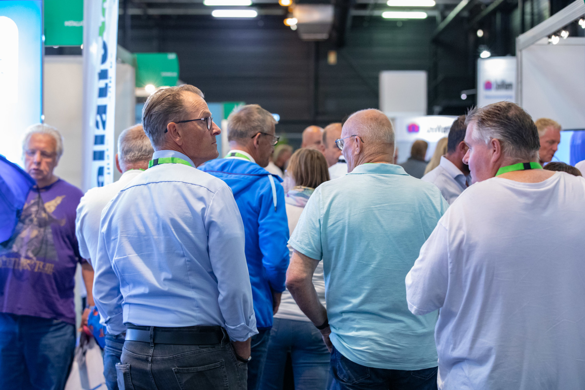 Bezoekers installatie vakbeurs