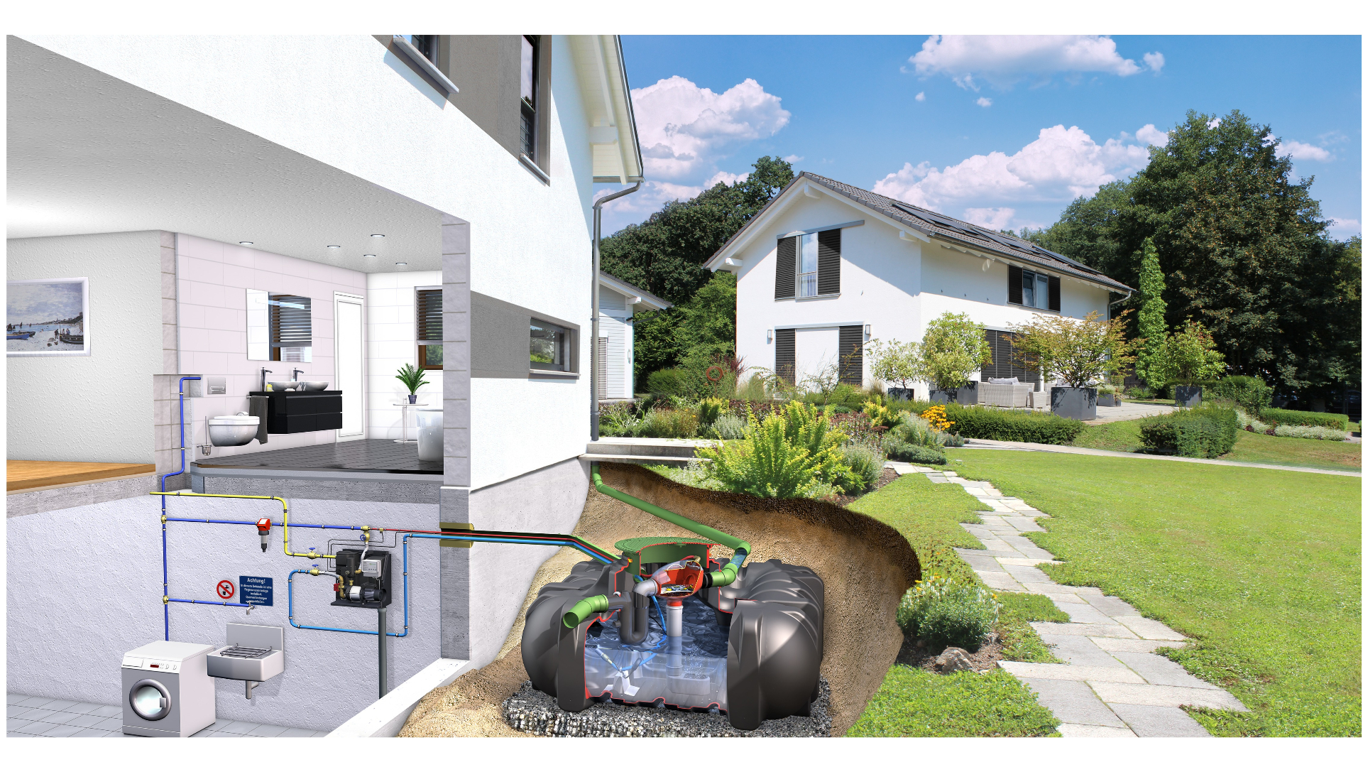 Platin Huis-Professioneel regenwatersysteem