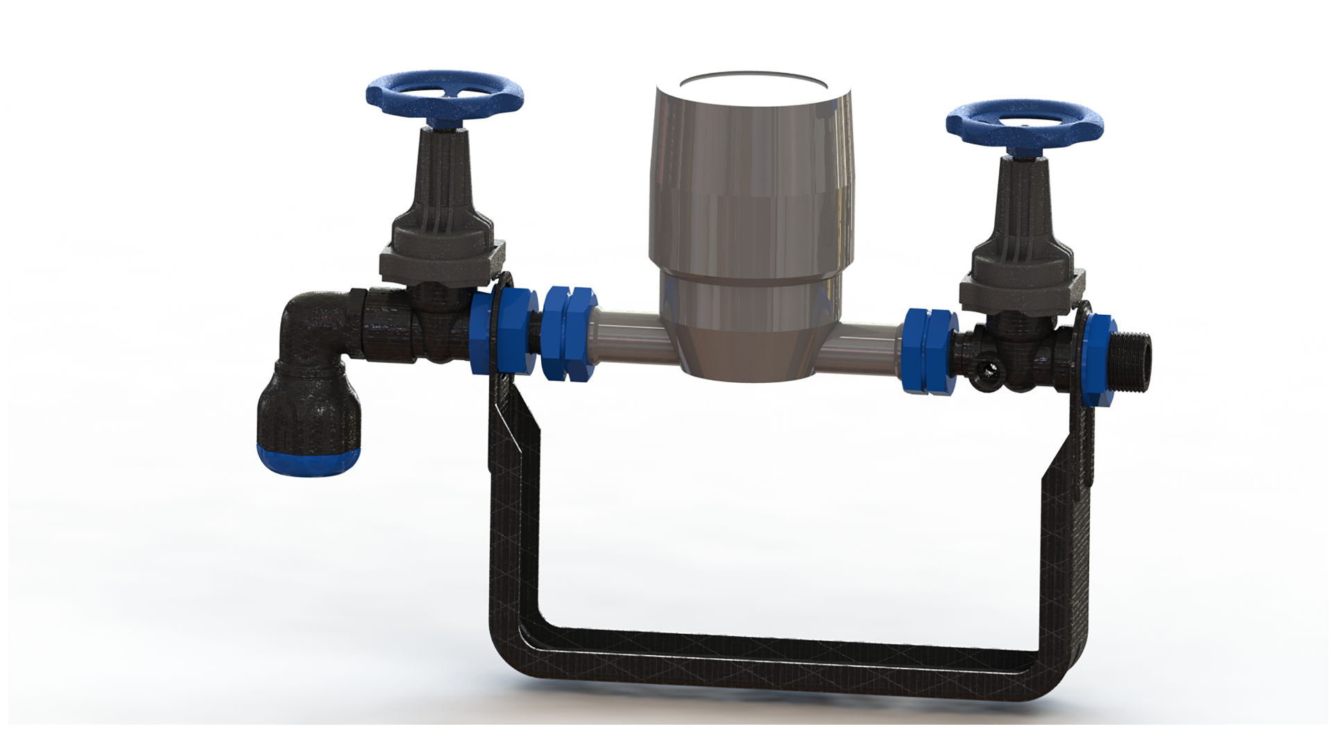 Kunststof watermeterbeugel