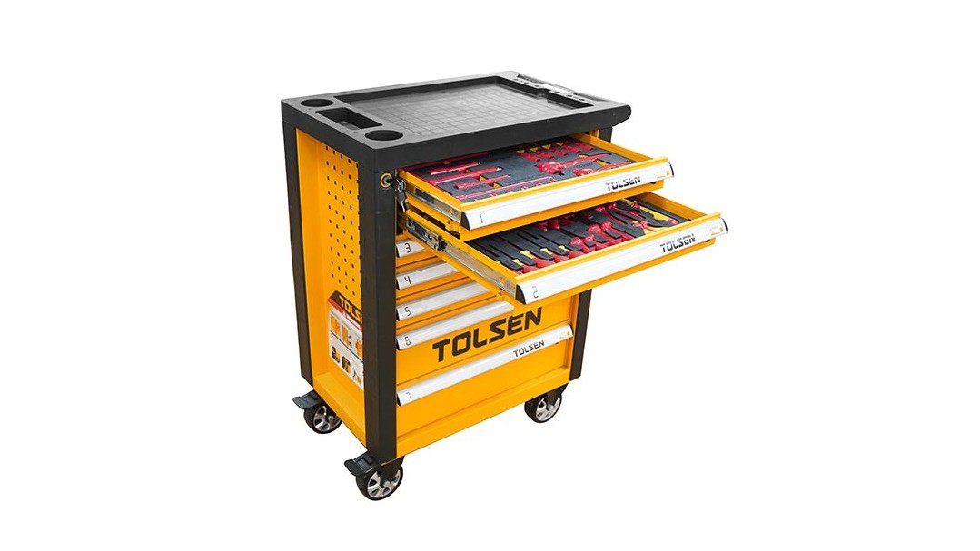 VDE Gereedschapskar 82-delig – Gevuld met meervoudig Injectie Geïsoleerd VDE-gereedschap