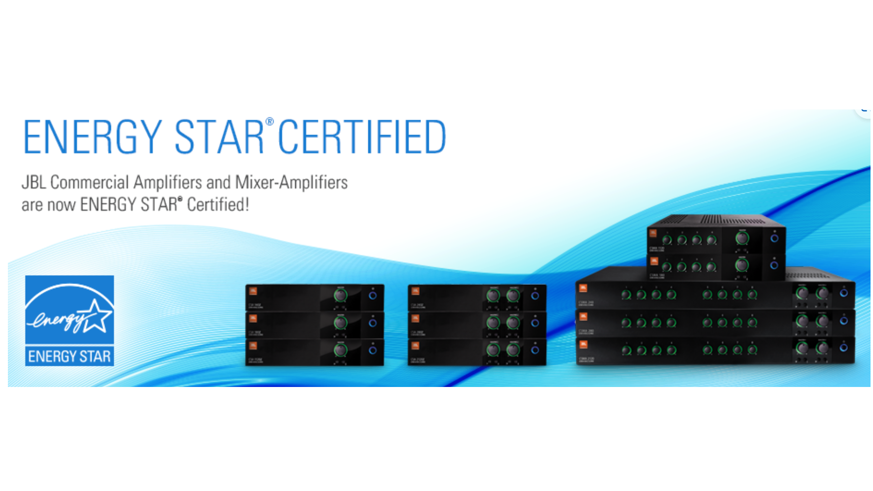 JBL CSMA mixer-versterkers.