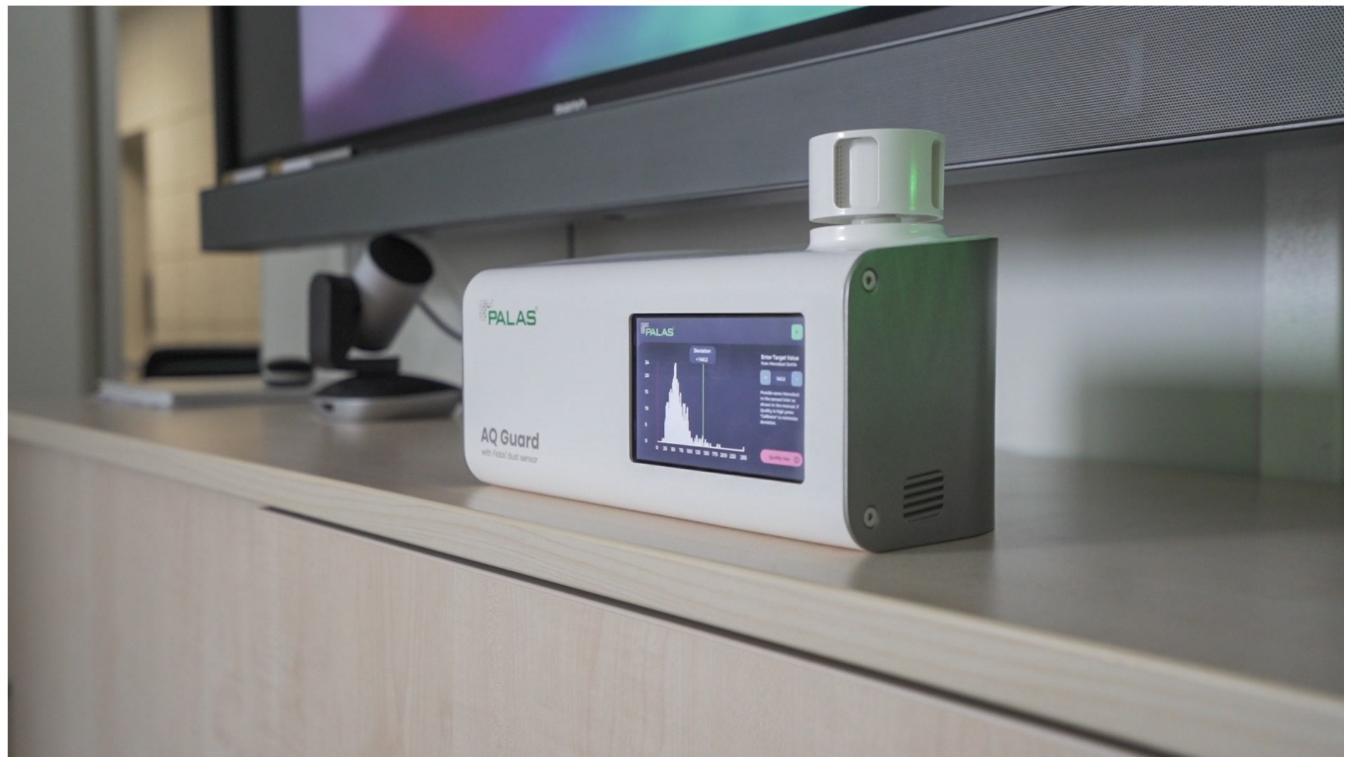 De AQ Guard luchtkwaliteitsmonitor