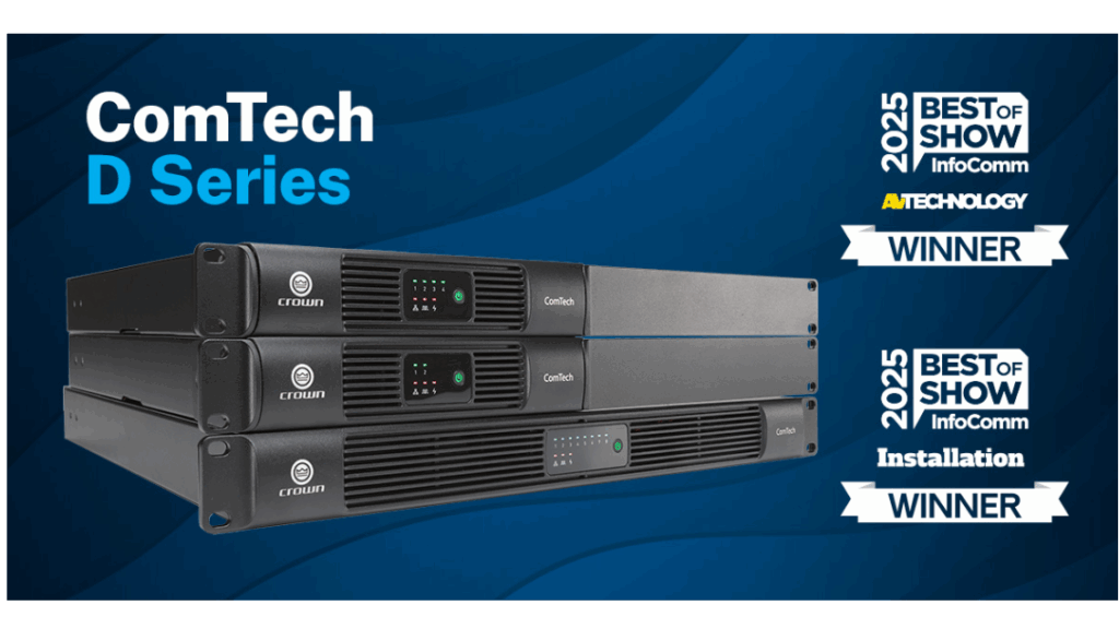 Compact Power Sharing Amplifiers with DSP and Dante