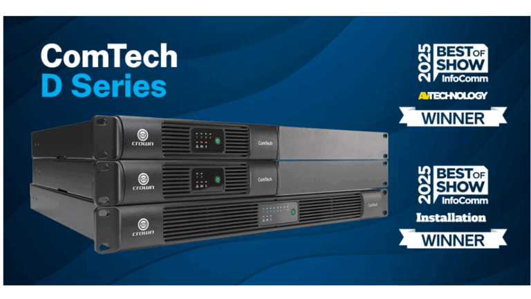 Compact Power Sharing Amplifiers with DSP and Dante