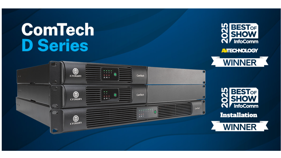 Compact Power Sharing Amplifiers with DSP and Dante
