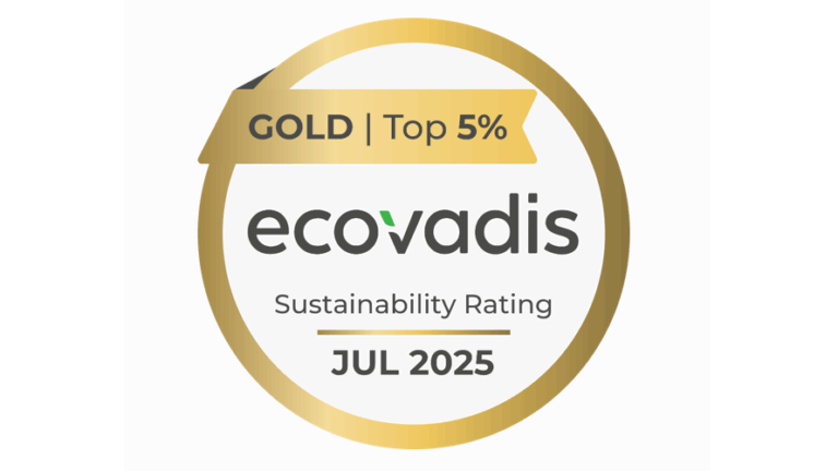 Delabie behaalt opnieuw de gouden ecovadis medaille!