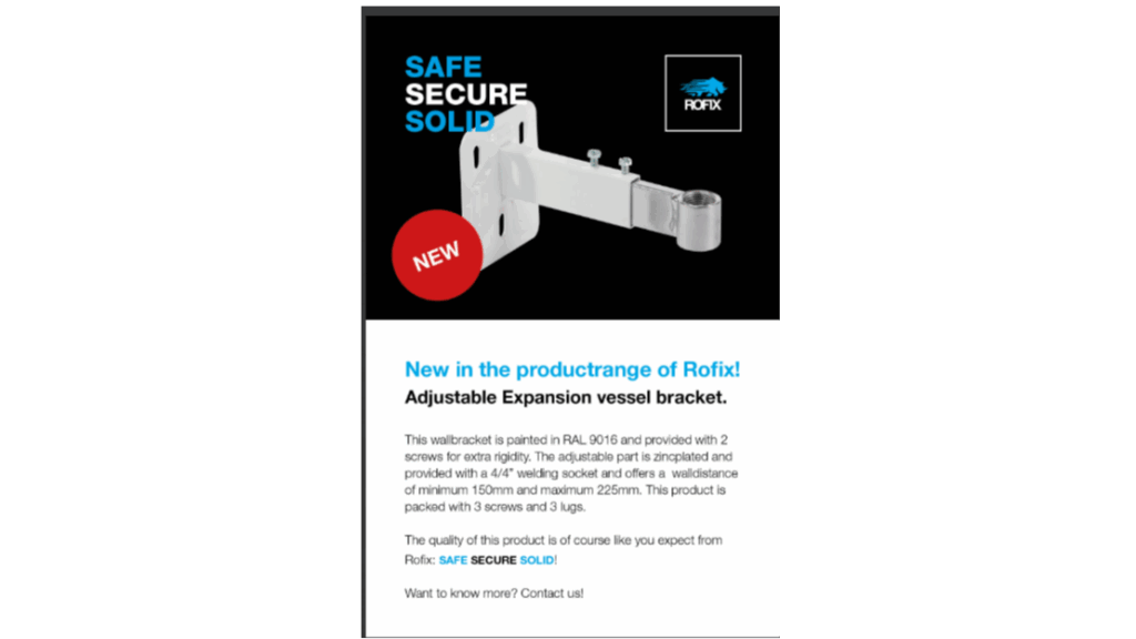 universele expansievat houder