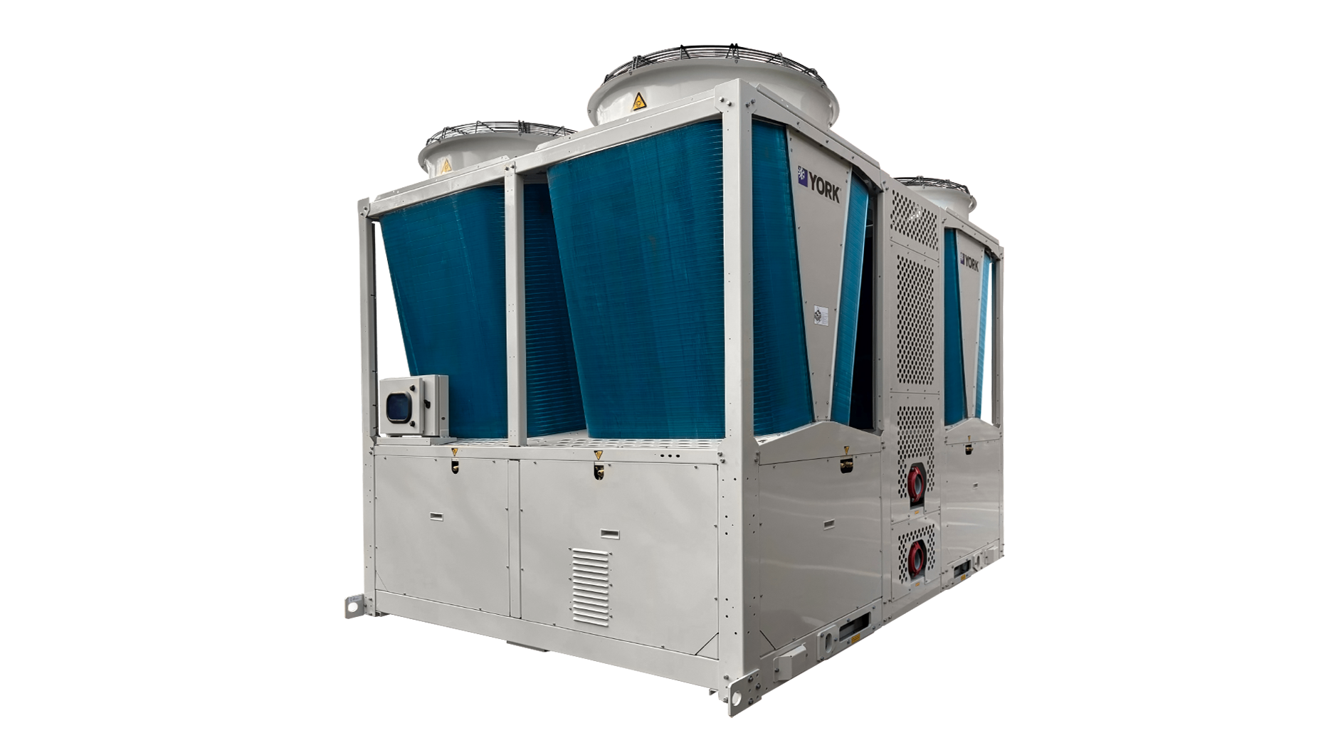 YMAE Inverter Scroll Modular Heat Pump Chiller 35-140 TR (123 – 492 kW)