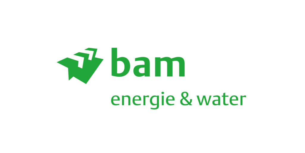 Groen logo van bam energie & water