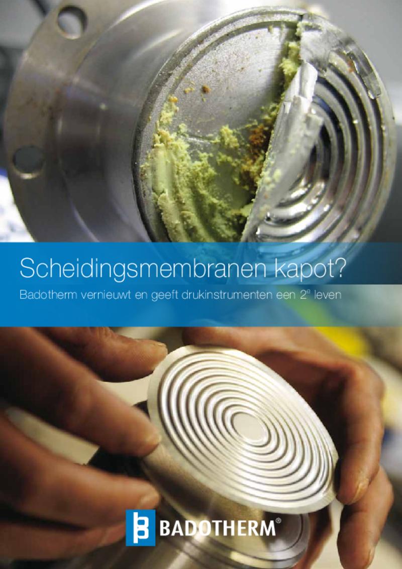 Onderhoud en vervanging van scheidingsmembranen