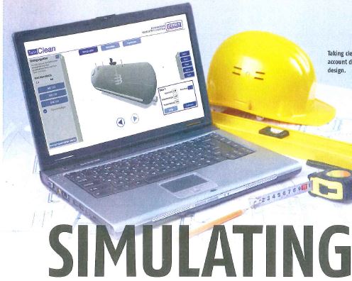 Logiciel pour simuler nettoyage des cuves