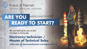 Electronics technician / Master of Technical Sales in the area of electromechanical switchgear (m/f/d)