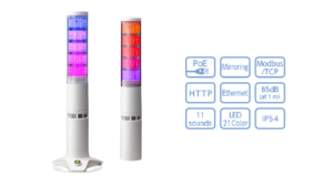 LA6-POE: Ethernet Programmable LED Signal Tower