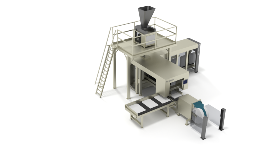 Innovative hybrid bagging machine for open mouth bags and tubular film bags