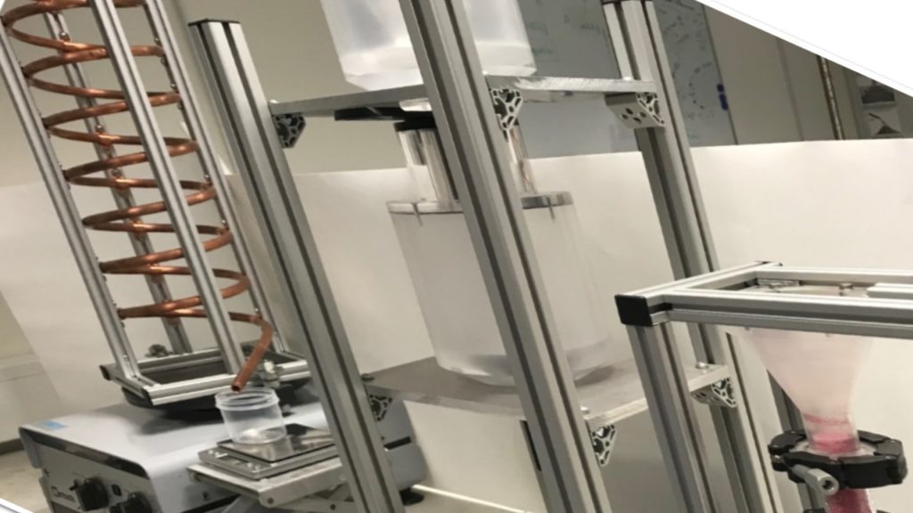Laboratory analysis of segregation of powders