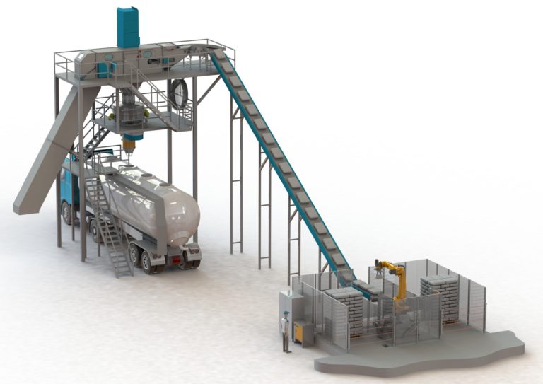 TBMA Galahad Bag slitting and emptying system