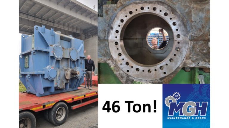 MGH reviseert een tandwielkast van 46 ton!