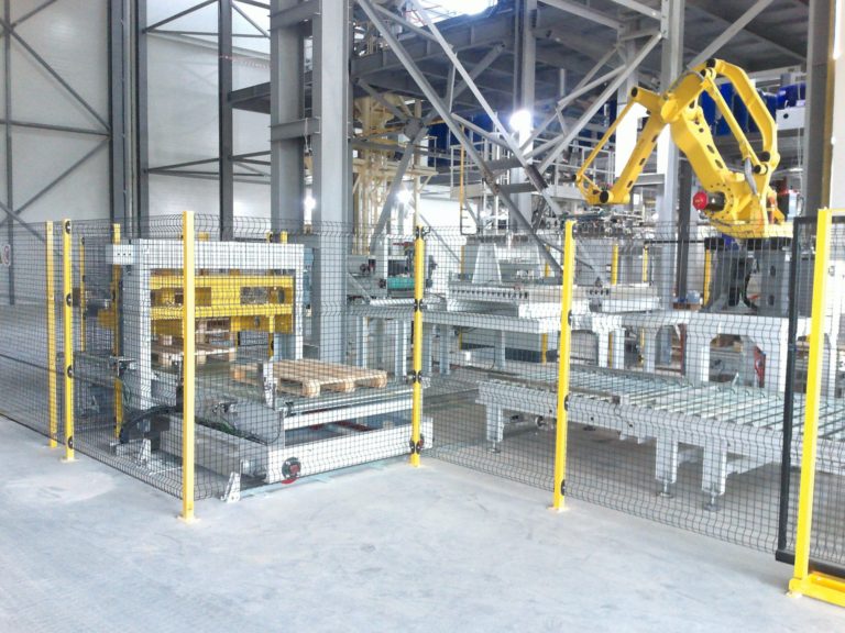 Tallpack line for cohesive mineral powder