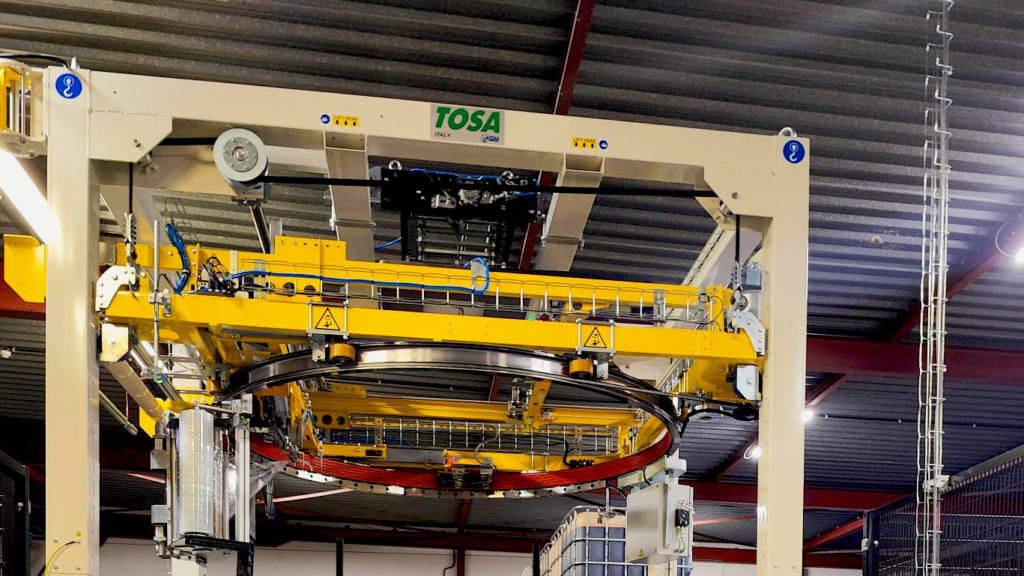 Flexible pallet wrapper for Lebbe Sugar Specialties