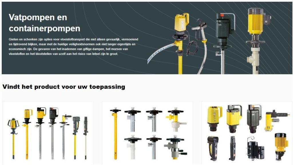 Lutz vat- en containerpompen