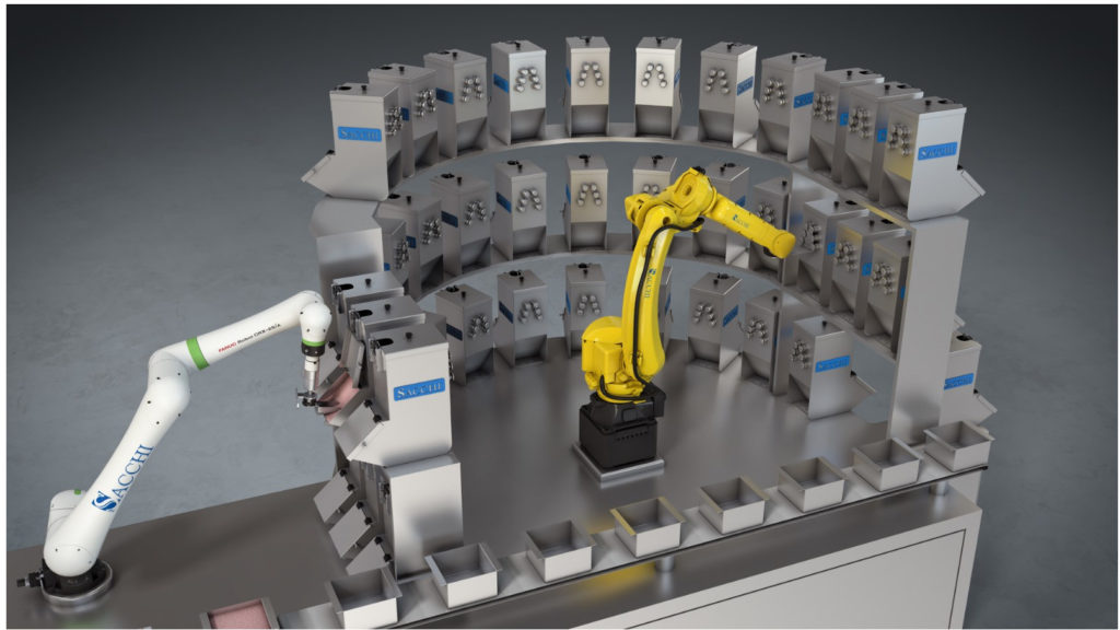 At Solids Antwerp 2024, Engisol’s stand will feature a live demo of Sacchi’s latest innovation in robotic powder handling: SmartPowder-Flex