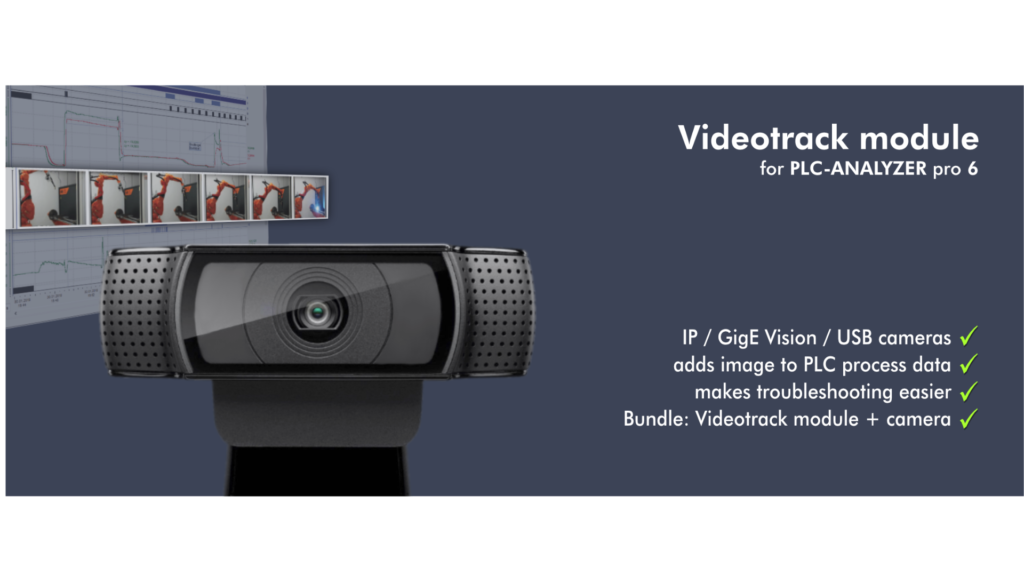 PLC Analyzer pro 6 with the videotrack module