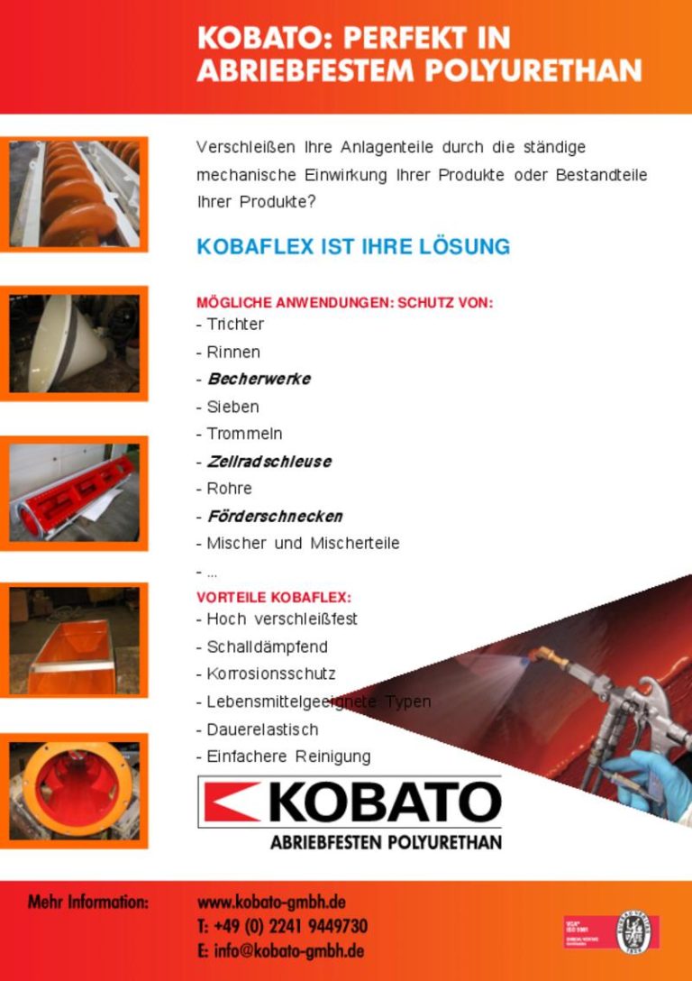 Polyurethan – aufgesprühte abriebfeste Beschichtung