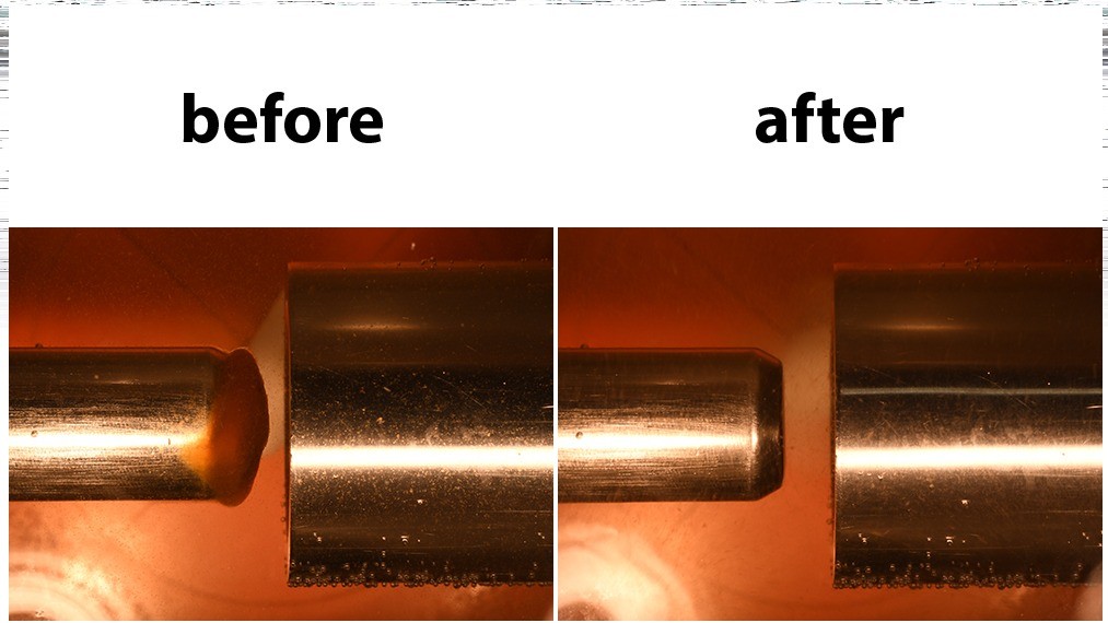 Ultrasone reiniging van sensoren