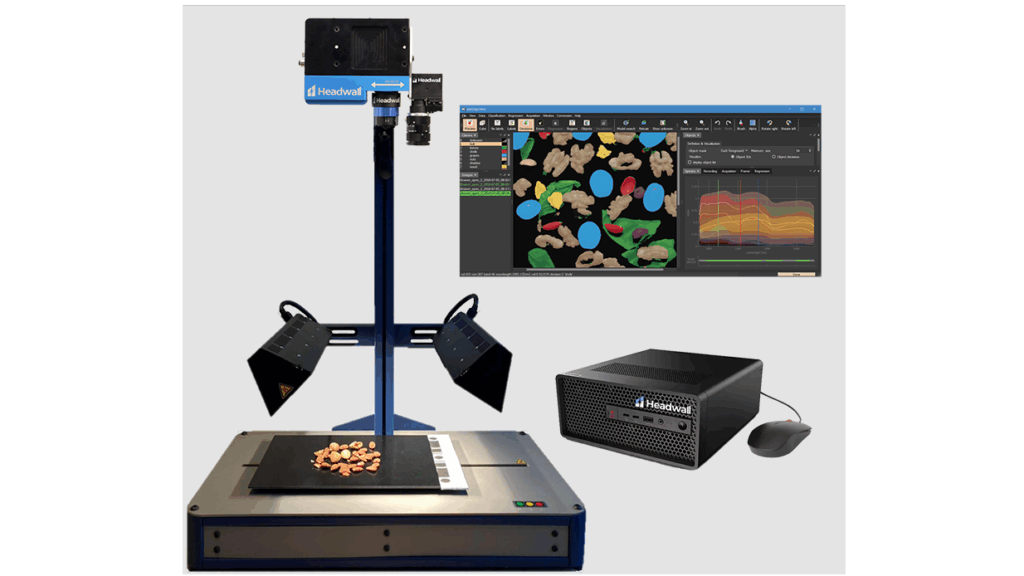 Headwall Scanstatio: Hyperspectral technology (VIS, NIR & SWIR) for detailed product analysis and quality assurance