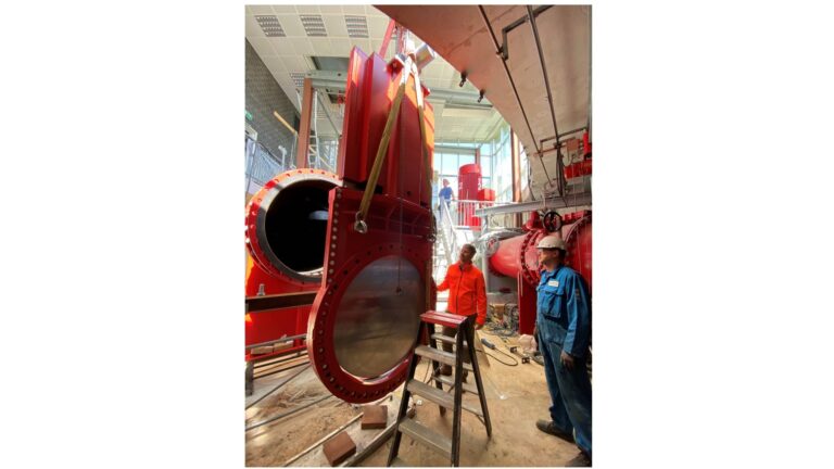 Stafsjö meskant plaatafsluiter – visvriendelijk gemaal