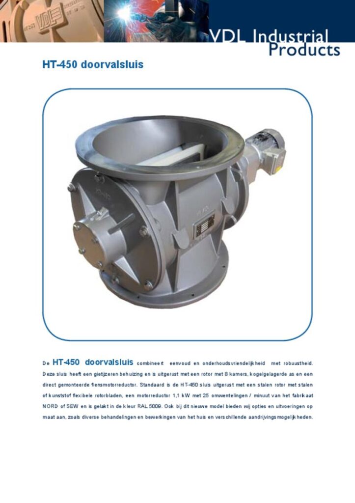 VDL HT-450 doorvalsluis met een grotere capaciteit