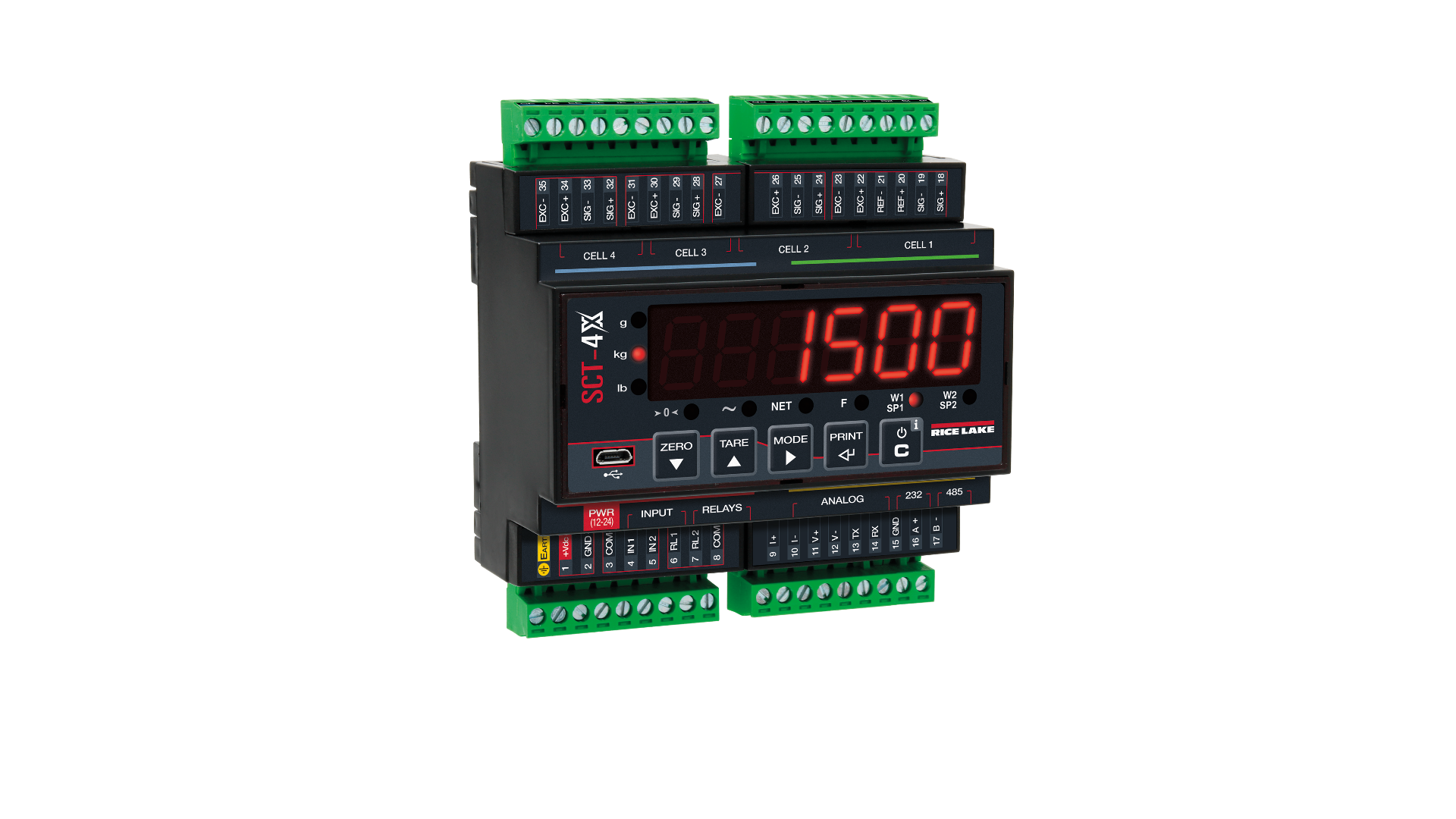 Rice Lake Weighing Systems®️SCT-4XD Belt Scale Integrator